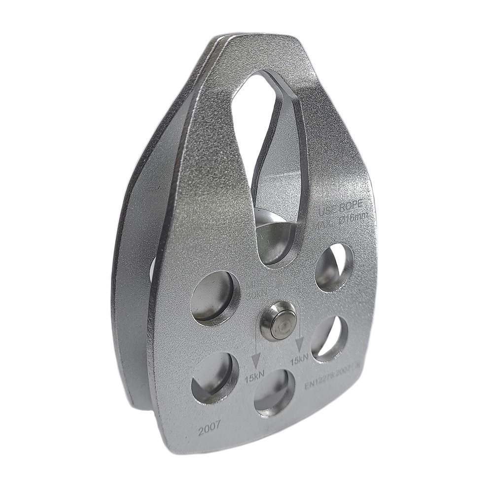 POLIA PDO SIMPLES OSCILANTE CORDA ATÉ 16MM 30KN EN 12278