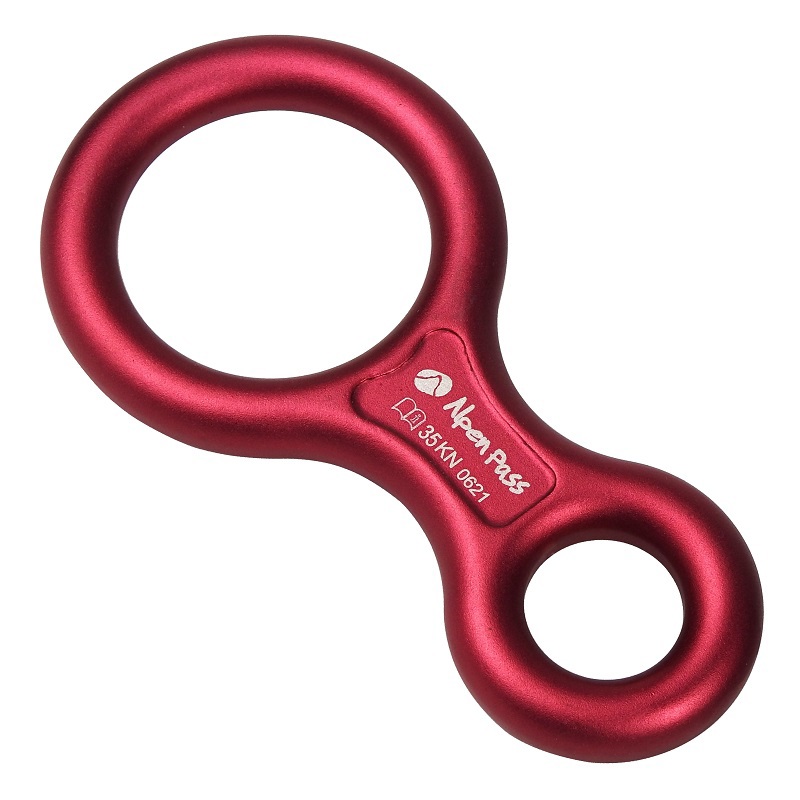 Freio Oito (Freio 8) 35kN Alumínio Vermelho
