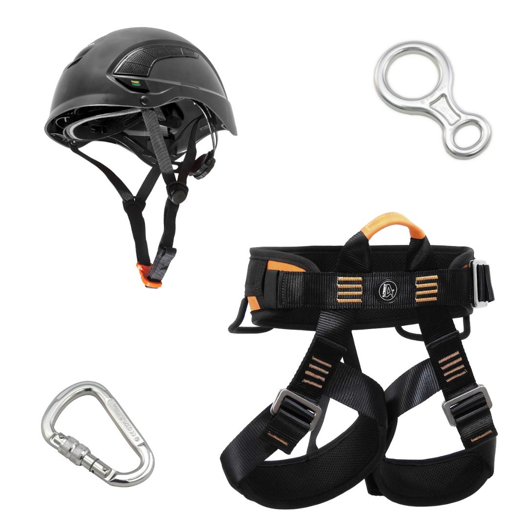 KIT ALP040-PT BASIC CONFORT RAPEL E ESCALADA ALPIMONTE