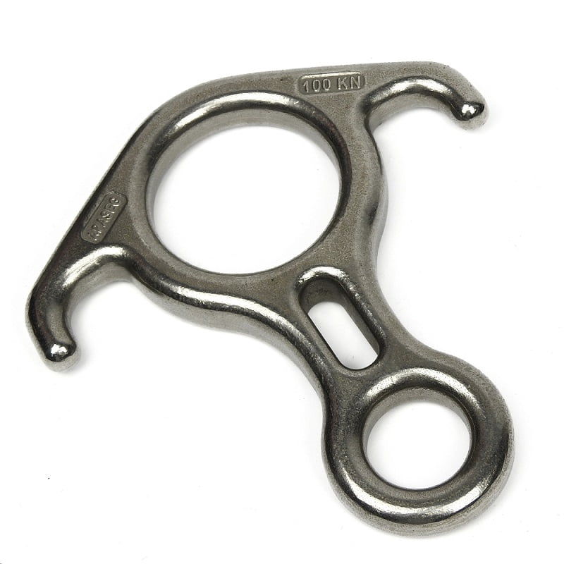 Freio Oito (Freio 8) Resgate 100kN Aço Inox