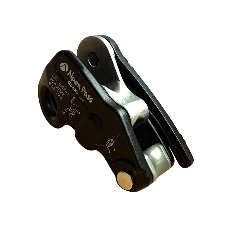 Assegurador de Escalada Esportiva GUNKS para Cordas de 9,3mm a 11mm Preto