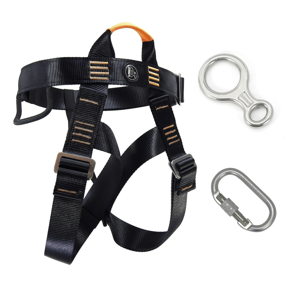 KIT ECONÔMICO AÇO RAPEL ESCALADA CANIONISMO AVENTURA ALPIMONTE