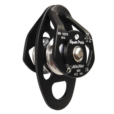 POLIA DUPLA LATERAL OSCILANTE PEQUENA PARA CORDAS ATÉ 12MM ROLAMENTADA 28kN MINIMAX POLIA DUPLA LATERAL OSCILANTE PEQUENA PARA CORDAS ATÉ 12MM ROLAMENTADA 28kN MINIMAX