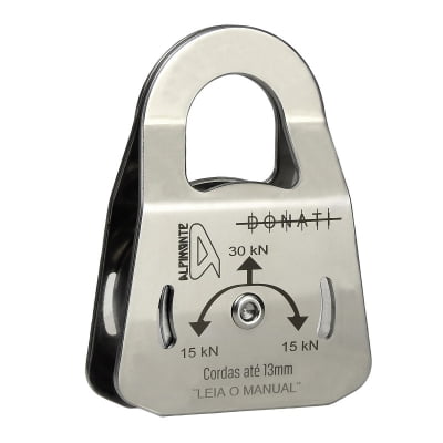 POLIA SIMPLES DONATI ALPIMONTE 30KN AÇO INOX CORDAS ATÉ 13MM POLIA SIMPLES DONATI ALPIMONTE 30KN AÇO INOX CORDAS ATÉ 13MM