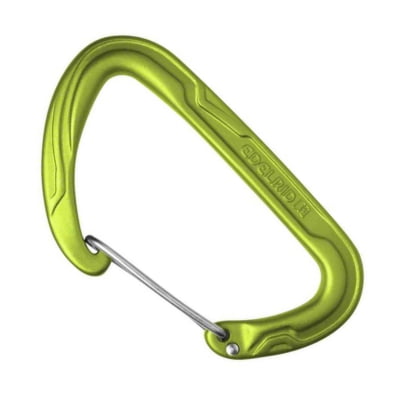 Mosquetão D Assimétrico Gatilho Reto 21kN Pure Wire III Edelrid Verde CE EN Mosquetão D Assimétrico Gatilho Reto 21kN Pure Wire III Edelrid Verde CE EN