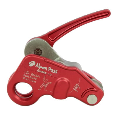 Assegurador de Escalada Esportiva GUNKS para Cordas de 9,3mm a 11mm Vermelho