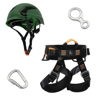 KIT ALP040-VD BASIC CONFORT RAPEL E ESCALADA ALPIMONTE