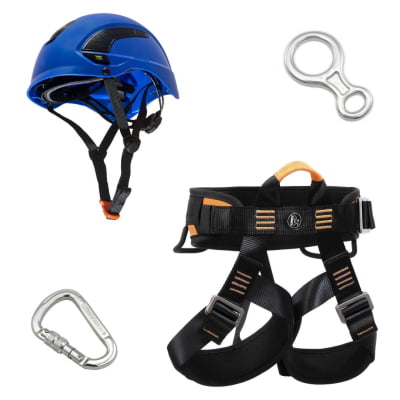 KIT ALP040-AZ BASIC CONFORT RAPEL E ESCALADA ALPIMONTE