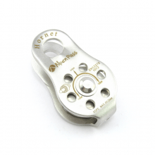 Polia Simples Placas Fixas Inox Rolamentada 24kN Corda e Cabo de Aço HORNET