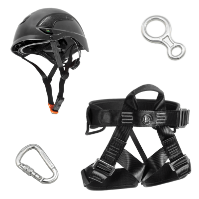 KIT ALP041 BASIC CONFORT TÁTICO RAPEL E ESCALADA ALPIMONTE