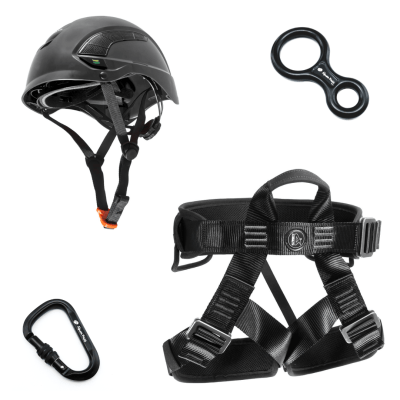 KIT ALP042 BASIC CONFORT TÁTICO RAPEL E ESCALADA ALPIMONTE