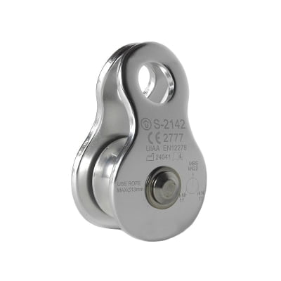 Polia Simples Oscilante 22kN Cordas até 13mm CE EN UIAA Polia Simples Oscilante 22kN Cordas até 13mm CE EN UIAA