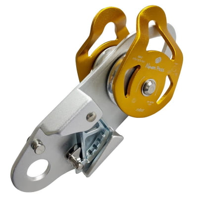 Polia Dupla Oscilante Rolamentada 20kN com Blocante Antiretorno Robot